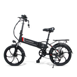 Le 20LVXD30 noir est un vélo de ville puissant, idéal pour se déplacer en ville et se plie pour être transporté à la campagne.